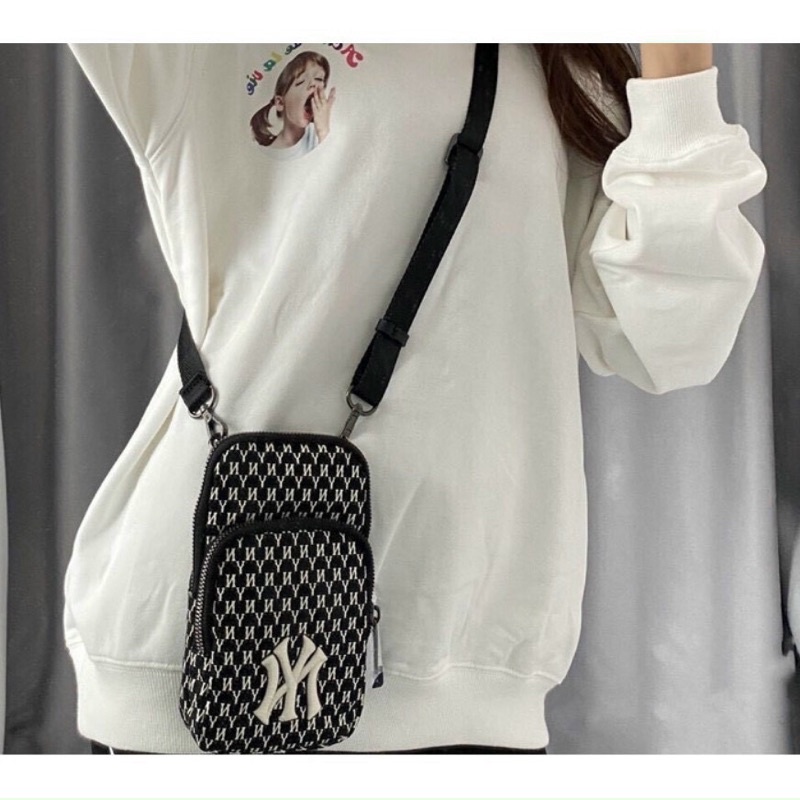 | HÀNG SẴN | Túi đeo chéo mini ML//B NY CROSS BAG BLACK Full Tag Code