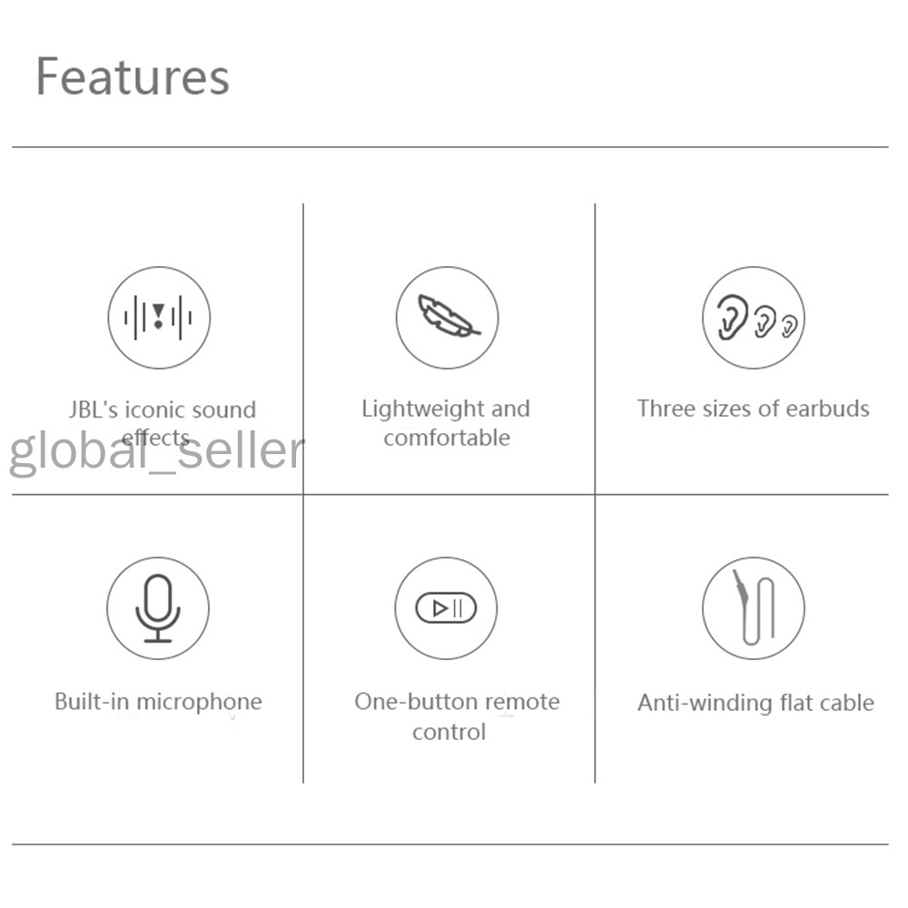 Tai Nghe Nhét Tai Jbl T110 Jack 3.5Mm Có Micro Âm Thanh Stereo Sống Động