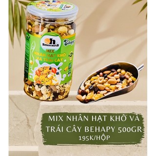 Nhân hạt tổng hợp mix trái cây khô 500g (ăn liền)