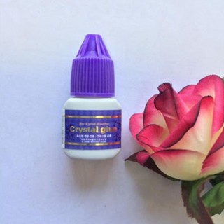 Keo nối mi tím Crystal Glue hàn quốc cao cấp , Keo nối mi độ bền cao nối chậm 2-3 s