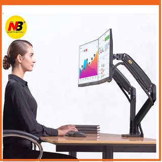 🔸 giá treo hai màn hình cao cấp nb-f195a 22 - 32 inch - tay treo hai màn hình máy tính northbayou 🔸