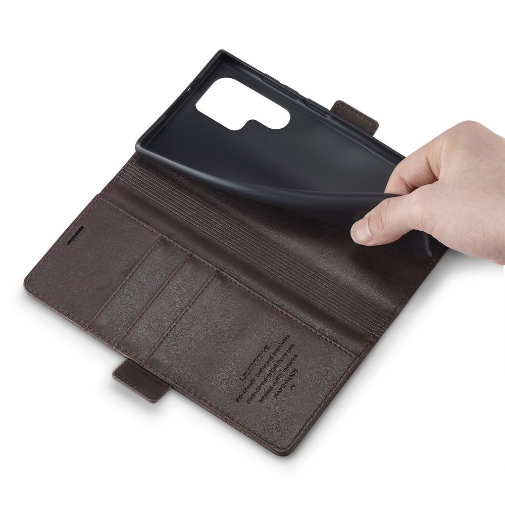 Bao Da Điện Thoại Nắp Lật Từ Tính Có Ngăn Đựng Thẻ Cho Samsung Galaxy S23 S22 Ultra Plus