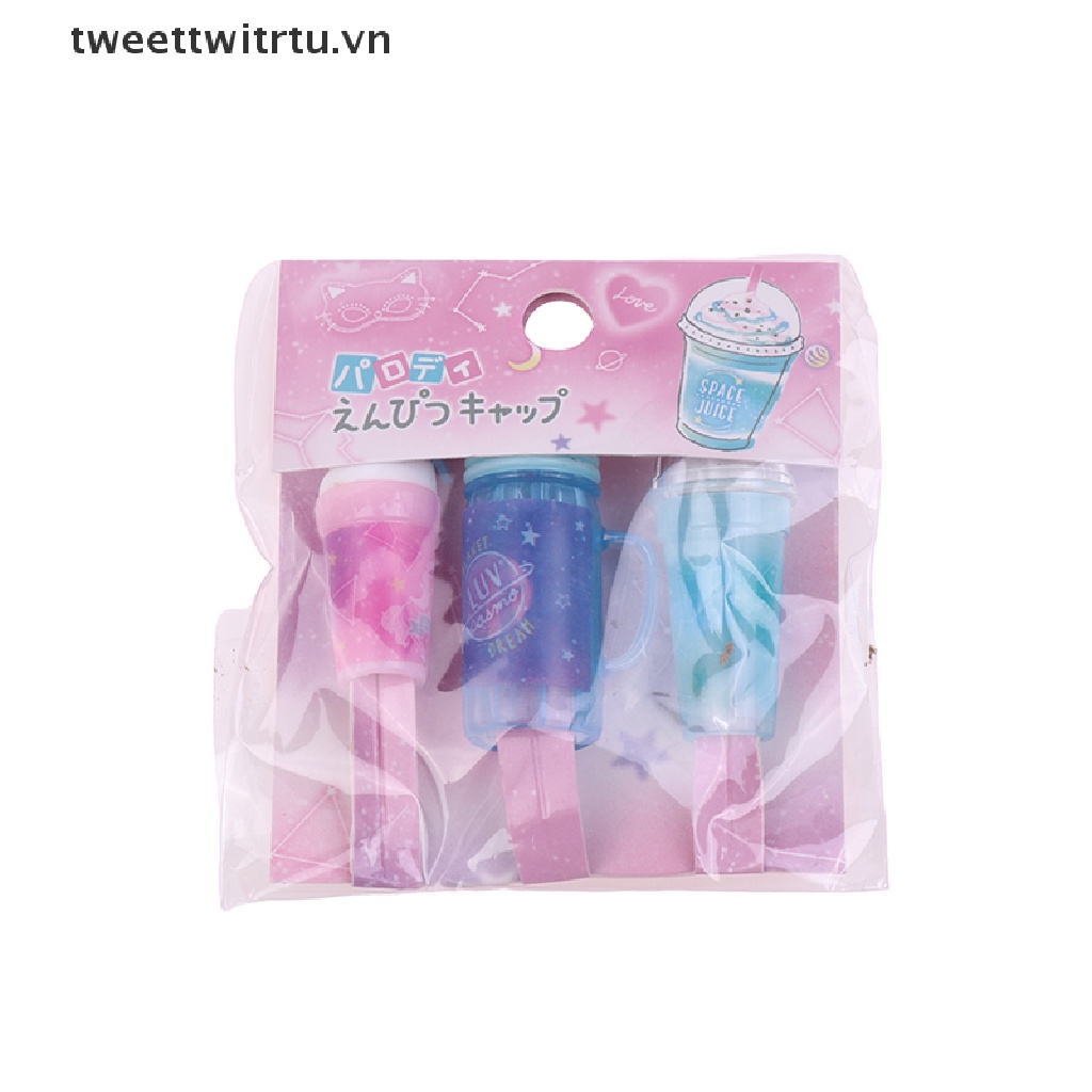 Set 3 Mô Hình Ly Nước Mini Trang Trí Nhà Búp Bê