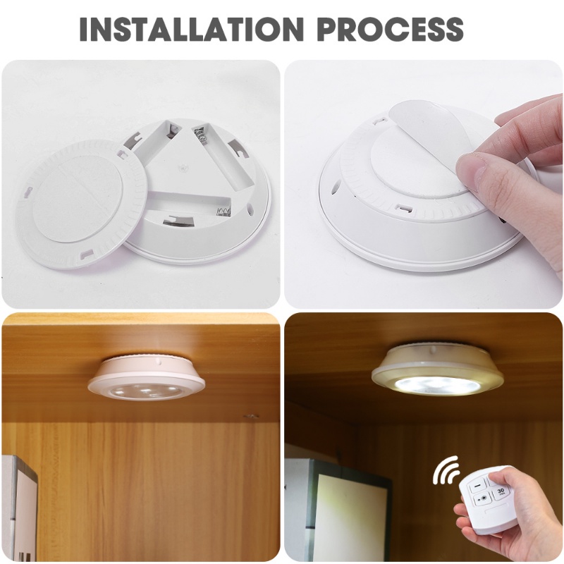 Đèn Led 5 Bóng Gắn Tủ Quần Áo Điều Khiển Từ Xa / Đèn Gắn Tường Tự Dính Tiện Dụng