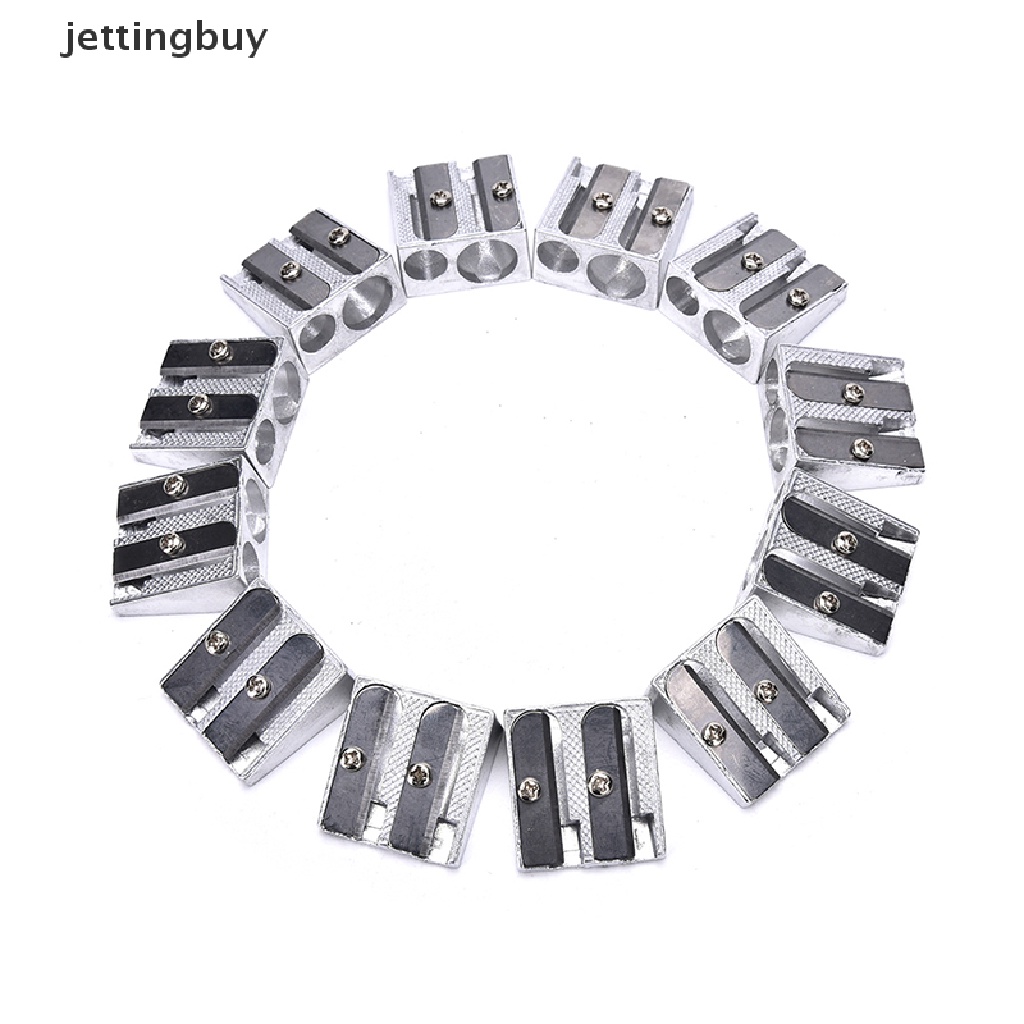 Bộ 3 Đồ Gọt Bút Chì Bằng Kim Loại Hai Lỗ Cho Văn Phòng / Trường Học