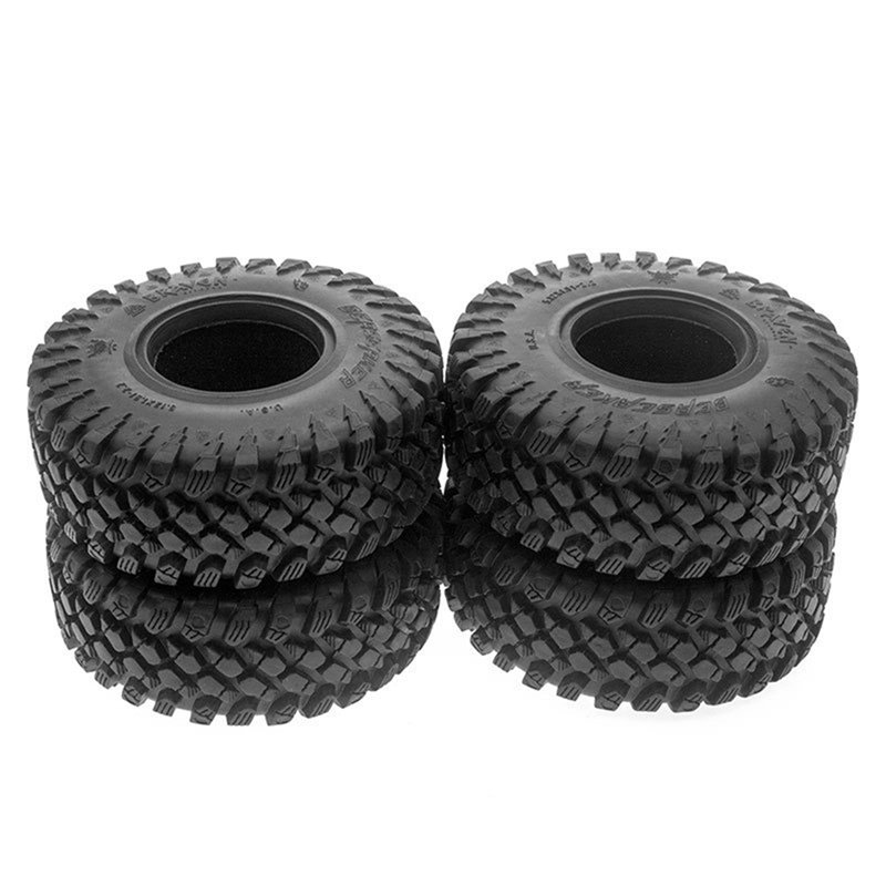 Bộ 4 Bánh Xe Cao Su 128mm 2.2 Cho Xe Điều Khiển Từ Xa Axial SCX10 Wraith RR10 Capra Traxxas TRX4 YK4802 1 / 10