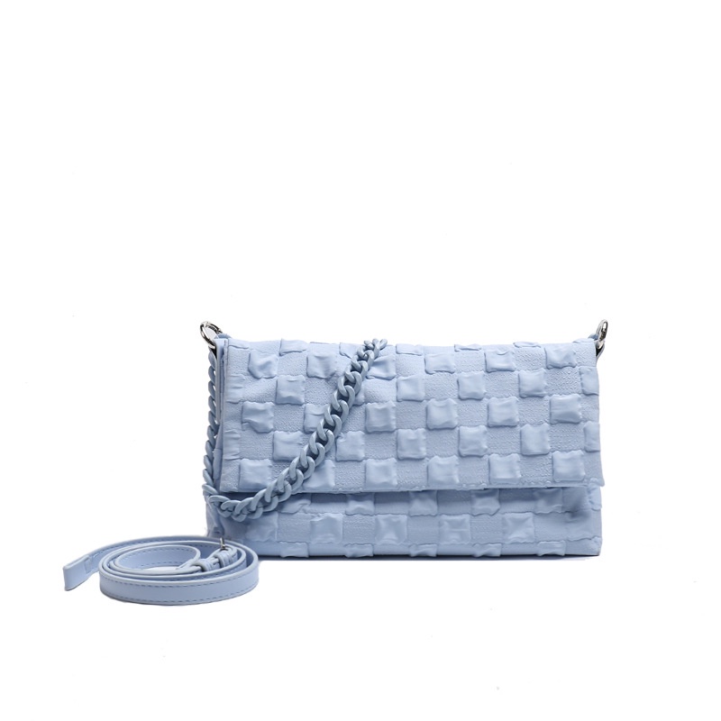 Mischa Túi Xách Đeo Vai Dạng Bì Thư Cầm Tay Màu Trơn Bằng acrylic Dây Xích acrylic Dễ Phối Đồ Hàng Mới