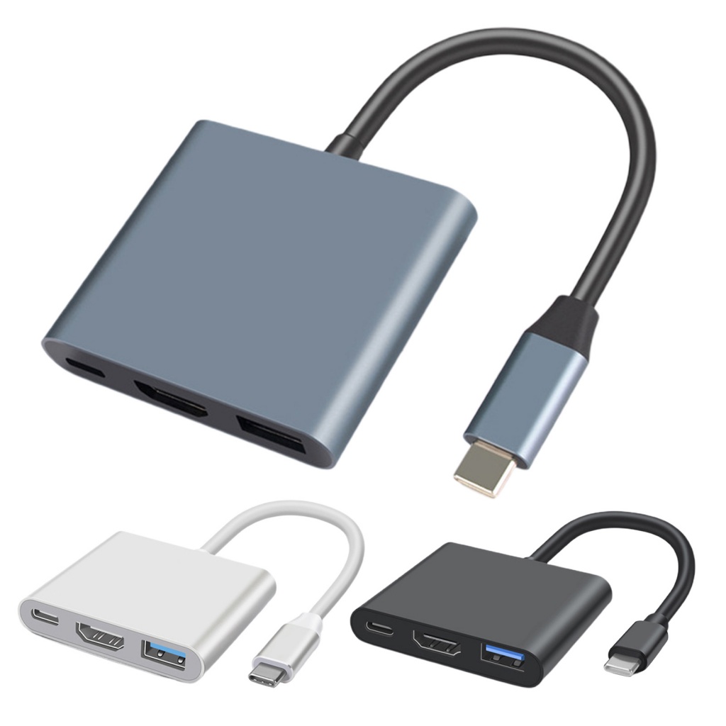 Bộ Chuyển Đổi Tín Hiệu Video USB-C Sang HDMI-C 3 Trong 1 4K 1080P Tốc Độ Cao Chuyên Nghiệp