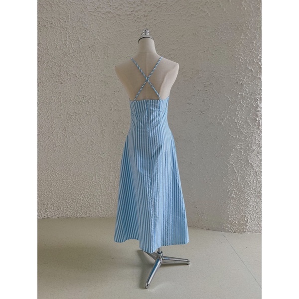 WHITELAZZ | Đầm hai dây hoạ tiết sọc - Camila Strappy Dress