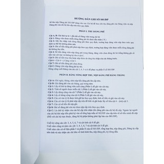 Sổ Thu Nộp Đảng Phí - S01/ĐP