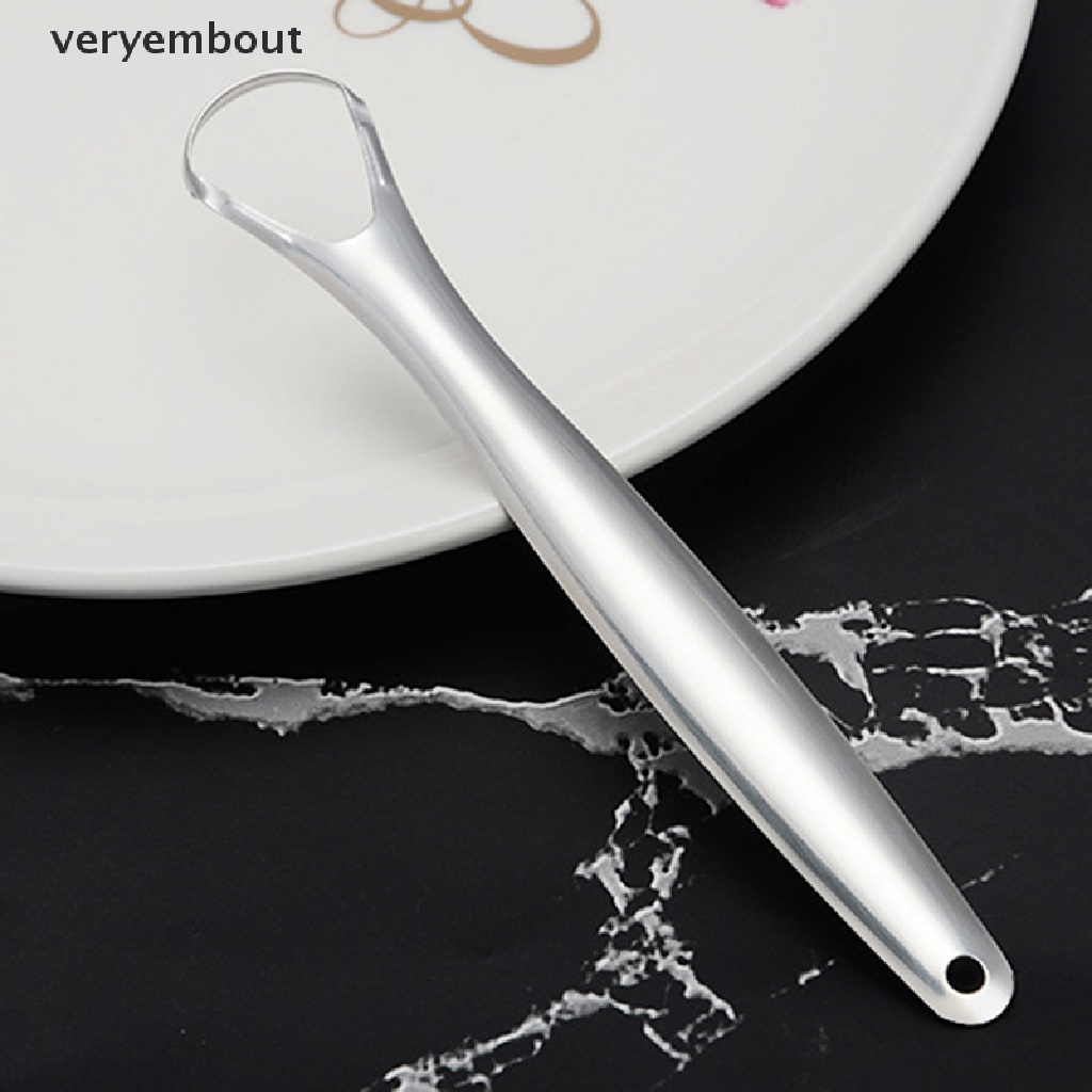 1 Dụng Cụ Nạo Lưỡi Bằng Thép Không Gỉ Tái Sử Dụng Tiện Lợi