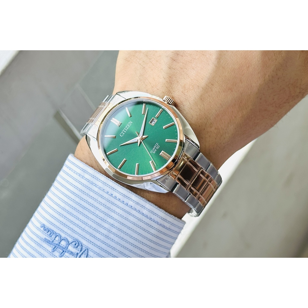 Đồng Hồ Nam CITIZEN Quartz BI5104- 57Z Chính Hãng Tặng Dây Da Cao Cấp