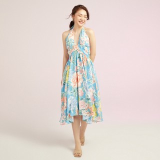 MAYBI Đầm yếm cutout dáng xòe