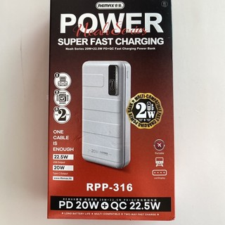 Sạc dự phòng remax 20.000mah có đèn led báo pin