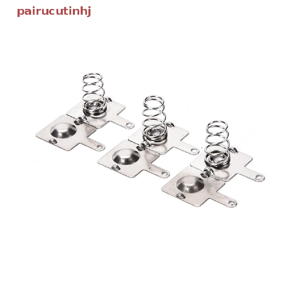 Set 10 Cặp Tấm Lò Xo Kim Loại Màu Bạc Chuyên Dụng Cho AA AAA 14.5mm * 9mm VN