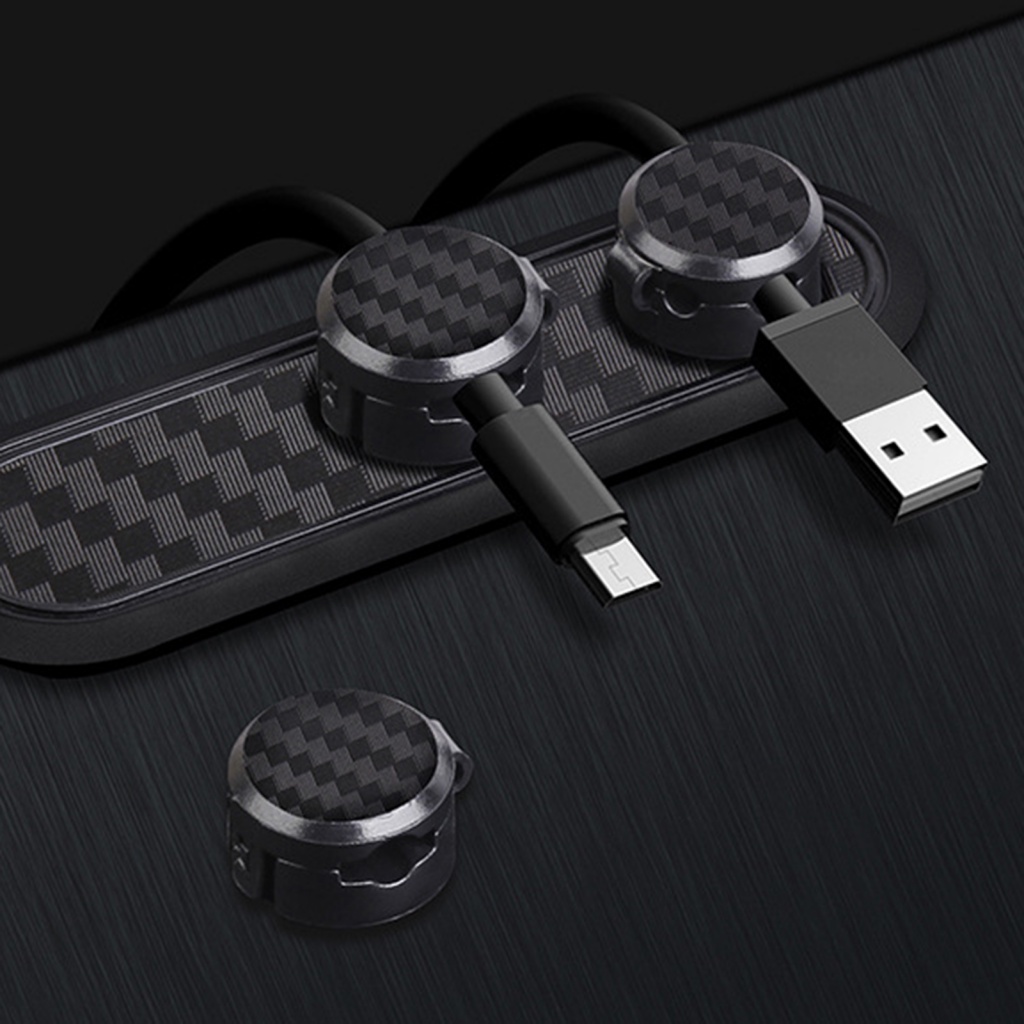 1 Bộ Dụng Cụ Quấn Dây Cáp Tai Nghe Từ Tính Tự Dính Sắp Xếp Gọn Gàng Cạnh Mịn Có Thể Tháo Rời