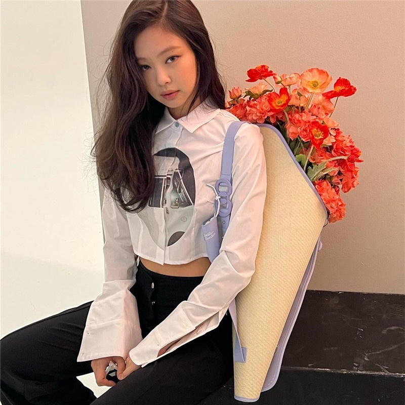 Áo Sơ Mi Tay Dài In Họa Tiết Thời Trang Cho Nữ