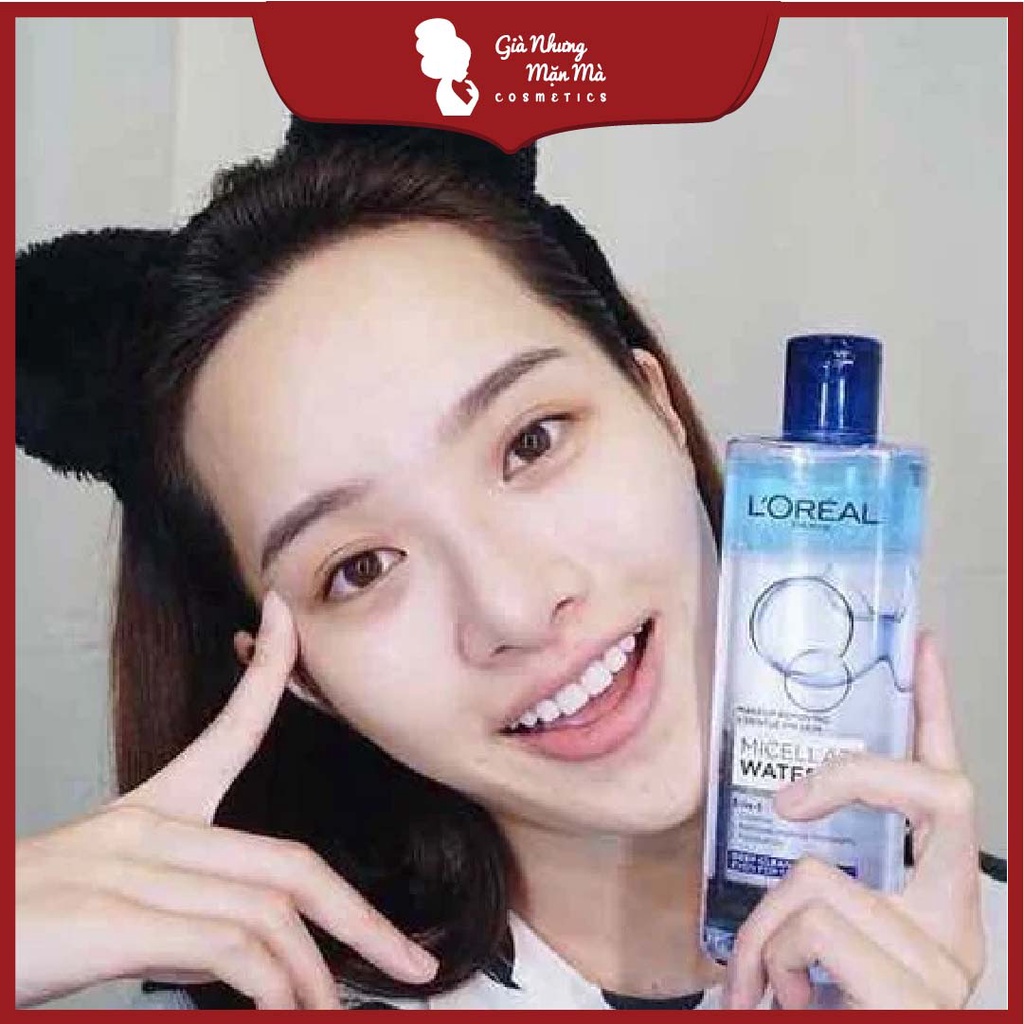 Nước Tẩy Trang Loreal 400ml, Micellar Water CHÍNH HÃNG- Tẩy Trang L Oreal Cho Da Dầu Mụn Khô Nhạy Cảm Lorea JAPARI