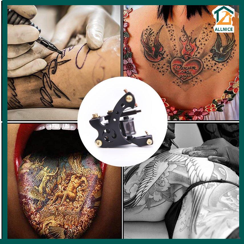 10 Warp Professional Gold Coils Tattoo Machine Handmade Tattoo Shader Liner