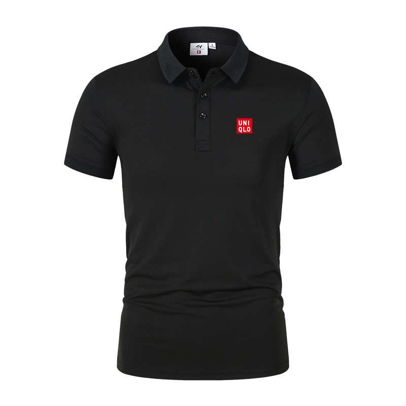 Áo Polo Nam In Logo Uni.qlo , áo thun có cổ chất vải cotton co dãn 4 chiều, thoáng mát sang trọng, không xù lông