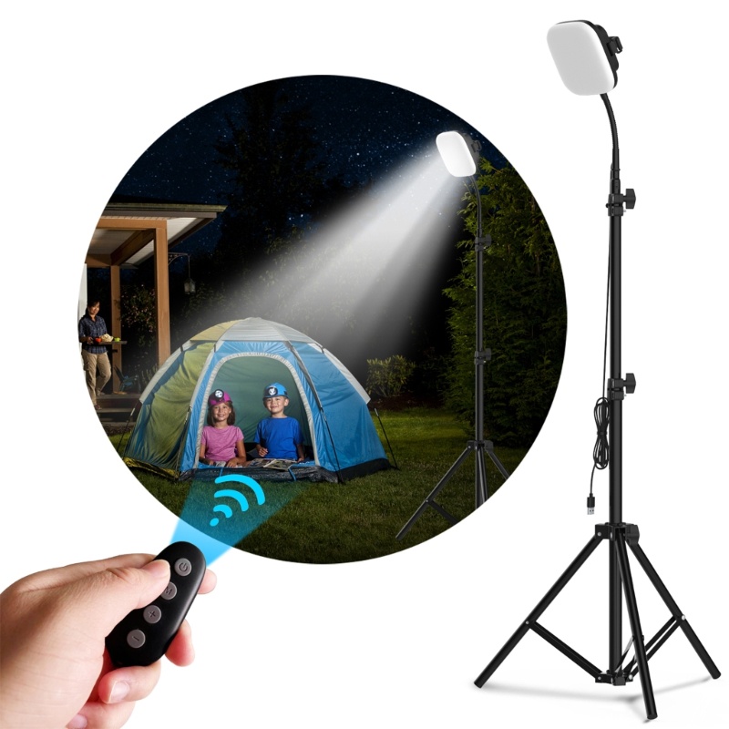 Đèn Led Cắm Trại 1200 Lumens Có Chân Tripod Tiện Dụng