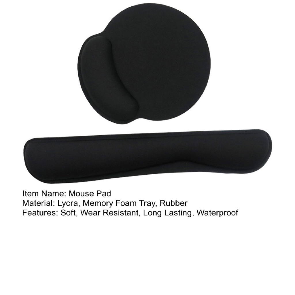 1 Bộ Đệm Cổ Tay Bằng Cao Su Siêu Mềm Thoáng Khí Chống Mài Mòn Chống Thấm Nước Thiết Kế Hình Hoa Hướng Dương Kèm Bàn Phím Cho Văn Phòng