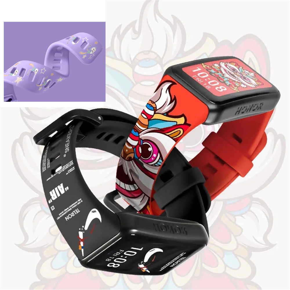 Dây Đeo Silicone Mềm Thay Thế Cho Đồng Hồ Thông Minh Huawei Band 7