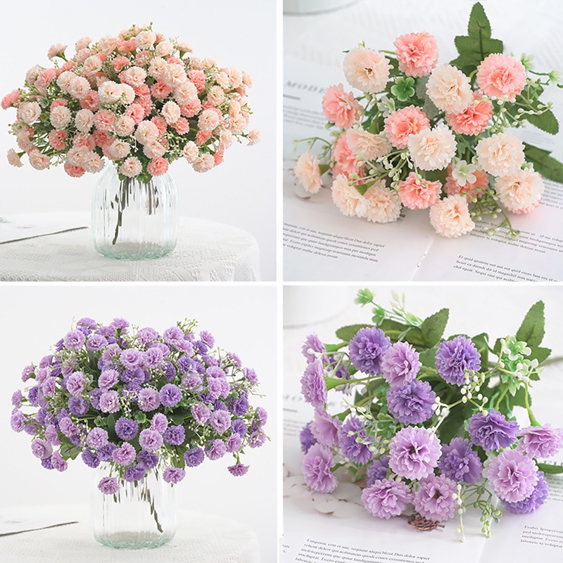 Set 5 Nhánh 20 Bông Hoa Tử Đinh Hương Nhân Tạo Trang Trí Đa Ứng Dụng