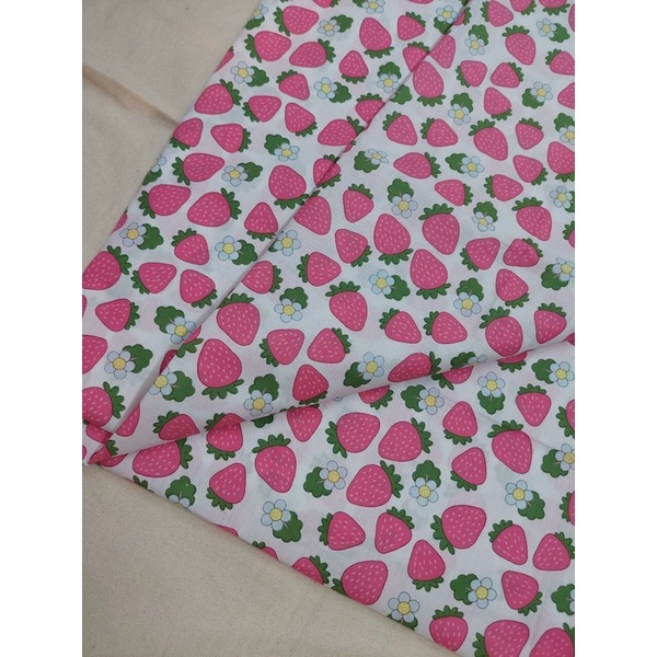 Vải Thô Cotton hoa xinh