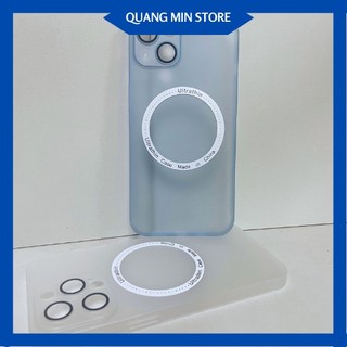 Combo 2 ốp lưng iphone 13, 1 xanh từ tính + 1 đen cát