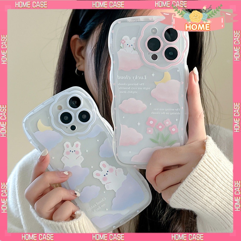 Ốp Điện Thoại Trong Suốt Hình Thỏ Hoạt Hình Cho iphone7 / 7plus / 8 / 8plus / x / xs / 11 / 12 / 13 / 14 / pro / max / plus / promax