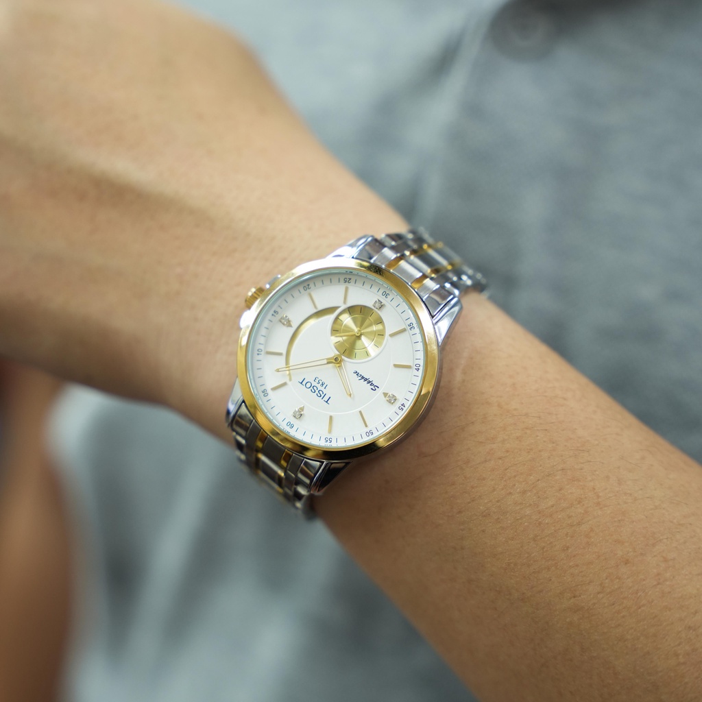 Đồng Hồ Nam Ti.ssot Dây Thép Không Gỉ , Kim Rốn, Kim Trôi