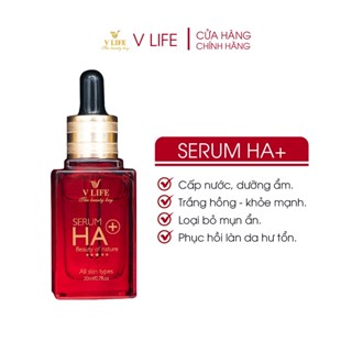 Serum dưỡng ẩm HA+ V LIFE cấp ẩm dưỡng da phục hồi cho da hư tổn.
