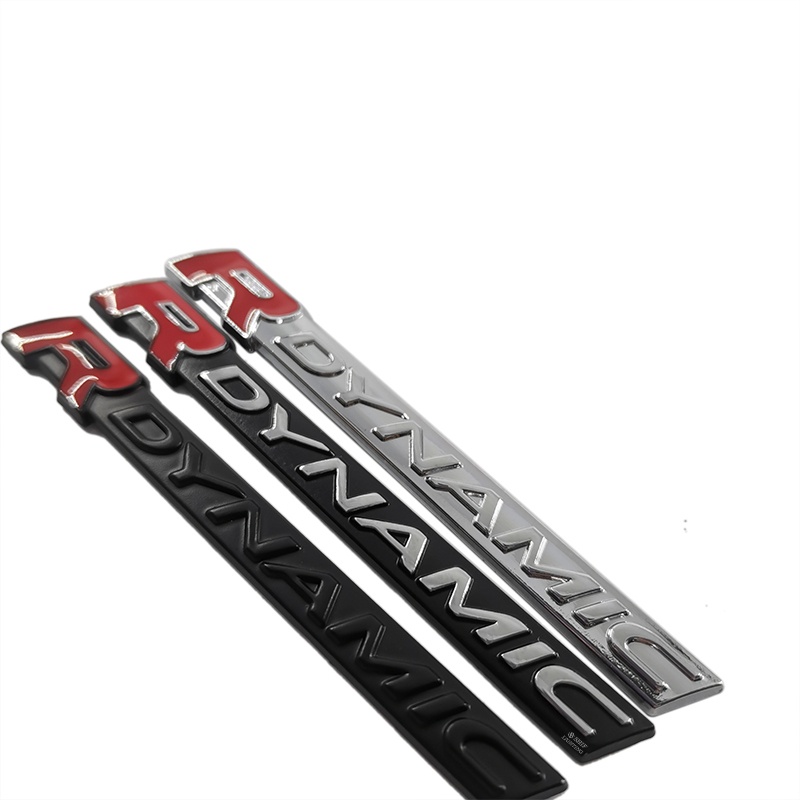 FENDER 1 x Miếng Dán Kim Loại In Logo R DYNAMIC R Trang Trí Xe Hơi LAND ROVER RANGE ROVER