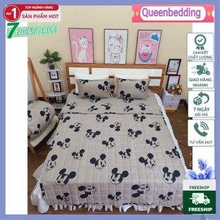 Bộ ga gối poly hàn 1m6x2m bọc đệm dày 3-10cm,có 50 mẫu lựa chọn