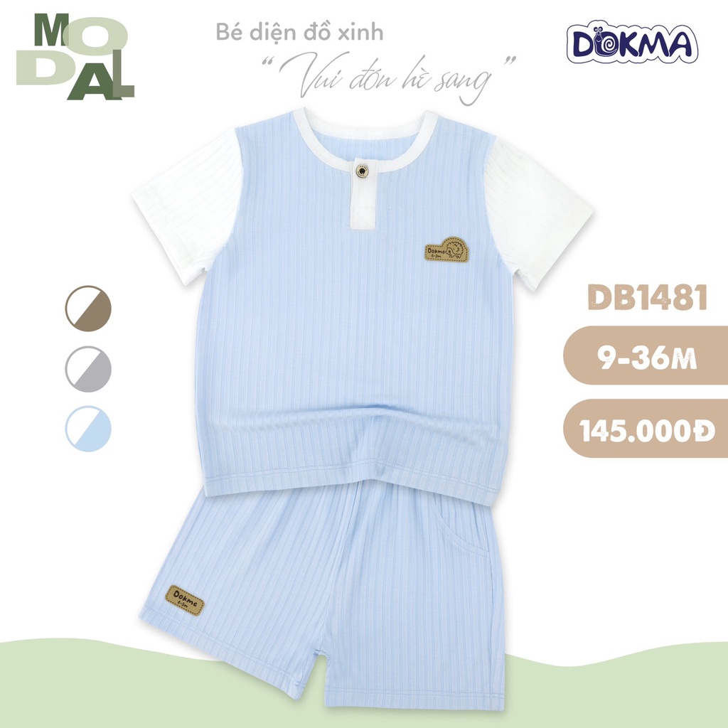 Bộ cổ tròn cộc tay Dokma DB1394