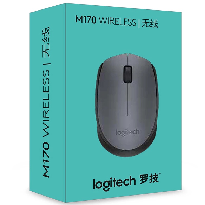 Chuột Quang Không Dây Logitech M170 2.4GHz 1000 DPI Cho PC / Laptop