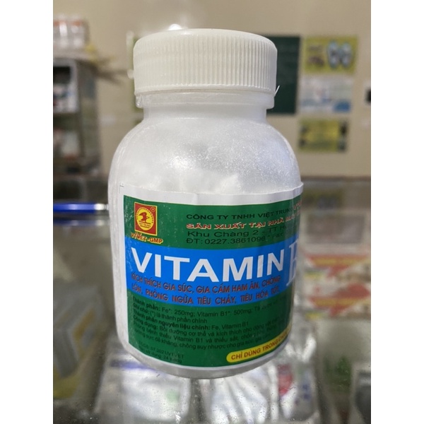 Vitamin B1- giúp gia cầm, gia súc hay ăn chóng lớn, tiêu hoá tốt