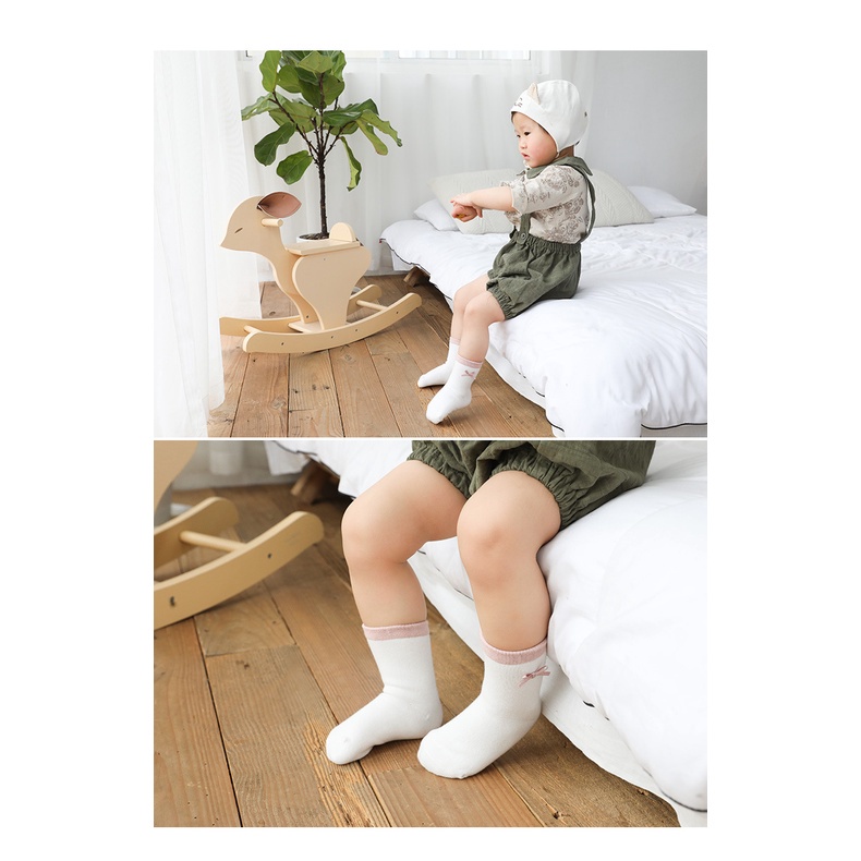 Tất Vớ Trẻ Em Set 5 Đôi Tất Xuất Hàn Vải Len Siêu Mịn Siêu Đẹp êm chân Cho Bé Từ 0 - 8 Tuổi Họa Tiết Đáng Yêu