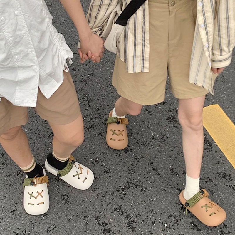 Giày Đi Biển Mùa Hè Bằng eva Có Lỗ Thắt Lưng Giữa Cho Nam Và Nữ