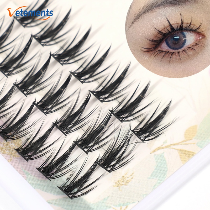 Cặp Lông Mi Giả / Lông Mi Giả Đơn / Dày Tự Nhiên Ghép Hình Quỷ Nhỏ