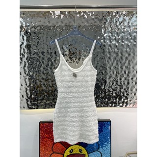 Alexander Wang early spring new fashion close-fitting sexy bow logo brooch decorative Spice Girls style suspender skirt