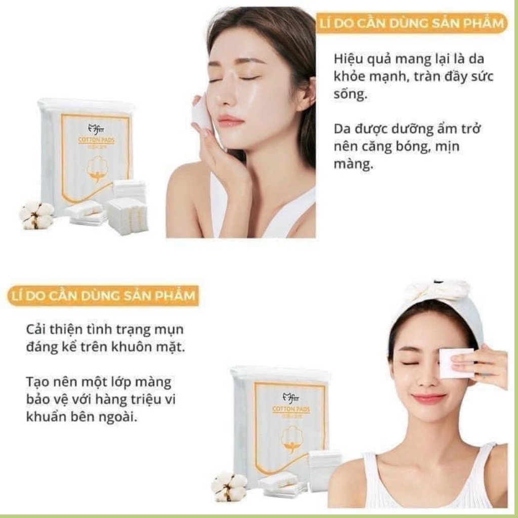 Bông tẩy trang Smart Manelle 222 miếng cotton 100% tự nhiên