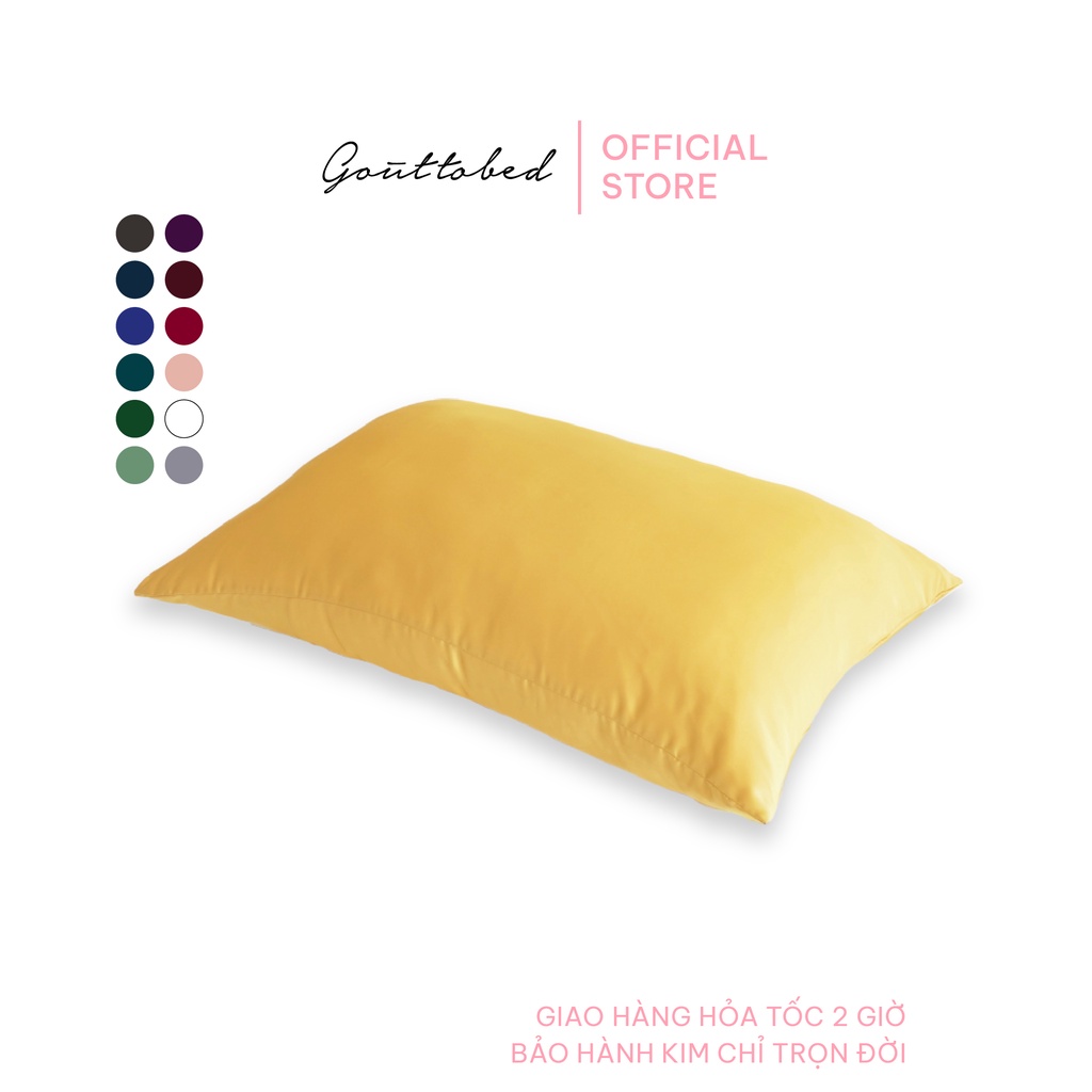 Vỏ gối nằm lẻ Goûttobed 50-70cm Lụa Satin Silk (nhiều màu)