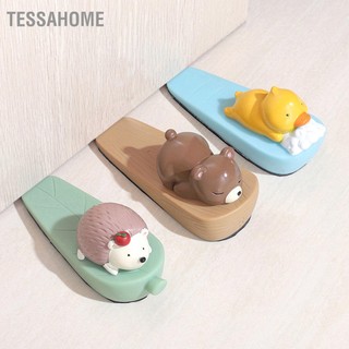 TessaHome Chặn Cửa Động Vật Dễ Thương Chống Va Chạm Gió Trơn Trượt Ngộ Nghĩnh Nêm Trang Trí