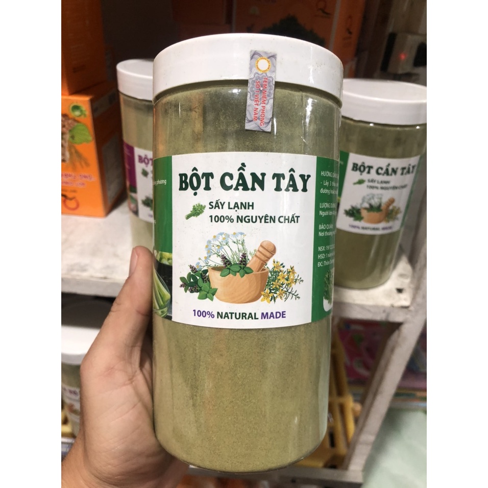 Bột cần tây sấy lạnh Đà lạt Farm organic hũ 500g - 100% thiên nhiên