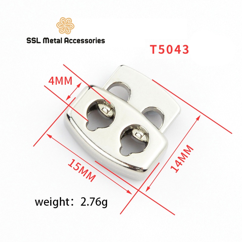 Set 5 nút chặn kim loại thời trang mới dành cho áo khoác, hoddie, sweater - T50