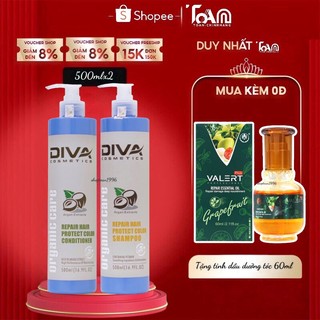 Dầu xả phục hồi giữ màu Diva 500ml - (CHÍNH HÃNG 100% CÔNG TY Tem in chìm Bộ công An)