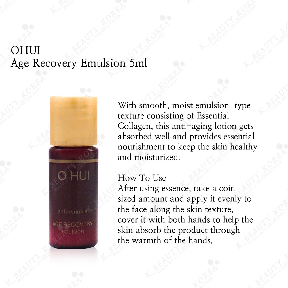 Age Recovery Bộ Sưu Tập Mẫu Thử & Kem Dưỡng Da Mắt  / Kem Dưỡng Làm Mềm Da