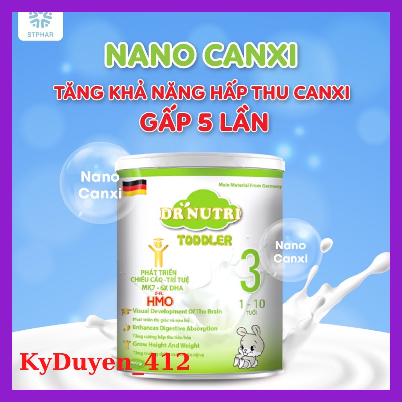 Sữa Bột Dinh Dưỡng Phát Triển Chiều Cao Và Trí Não Dr Nutri Progress 900g Cho Trẻ Từ 6 Đến 36 Tháng